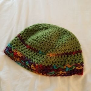 Crocheted beanie